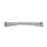 Rhodium Finish Pig Tail Collar Clip